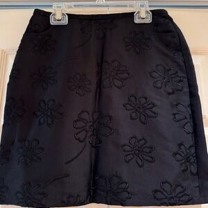 Women’s INC black skirt, zipper back